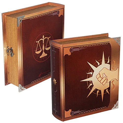 Grimoire Deck Box, Legion - Wooden Spellbook Style Large Capacity Trading Card Deck Storage (800 to 1000 Cards) for MTG Magic the Gathering, Yugioh, Pokemon | Gift Item for Commander, Edh, Modern Play