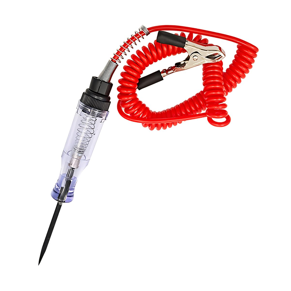 Bittwee Car Test Light, 6V-24V LED Auto Circuit Electric Tester Pen with Light for Continuity Voltage Fuse Light Tester with Sharp Probe Alligator Clip, Universal for SUV Truck RV Sedan
