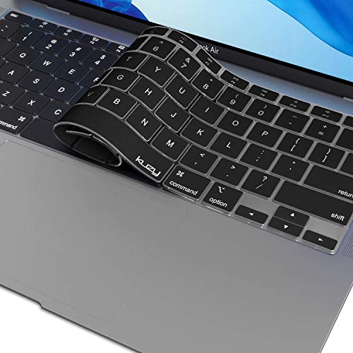 Kuzy Compatible With Macbook Air 13 Inch Case With Keyboard Cover Release 2020 A2337 M1 A2179 Non-Slip, Fully Vented Plastic Hard Shell Cover For 13 Inch Macbook Air Case Retina Display, Black #TOP4