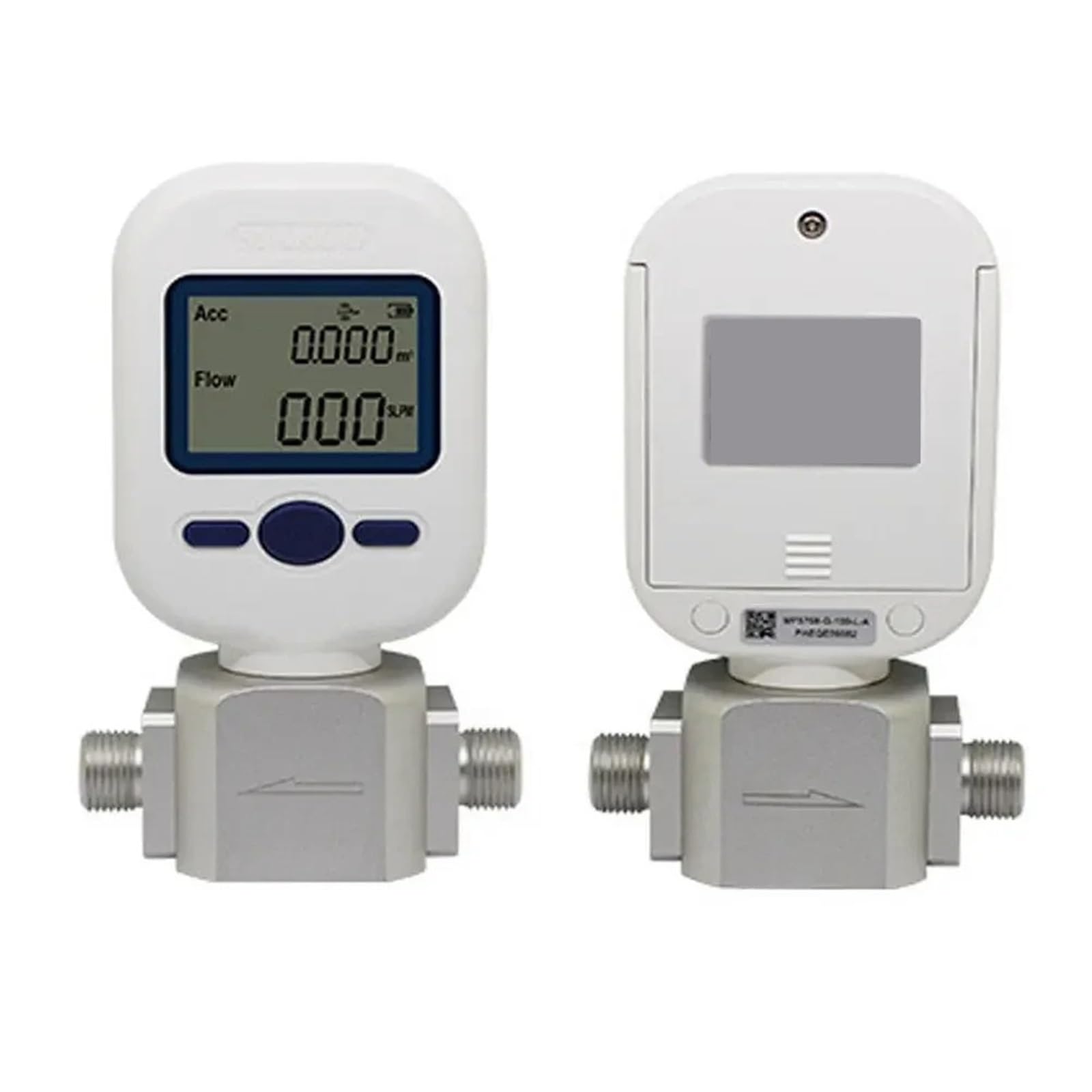 Débitmètre numérique portable pour azote et oxygène - RS485 - Mesure de haute précision - Idéal pour une utilisation industrielle et en laboratoire