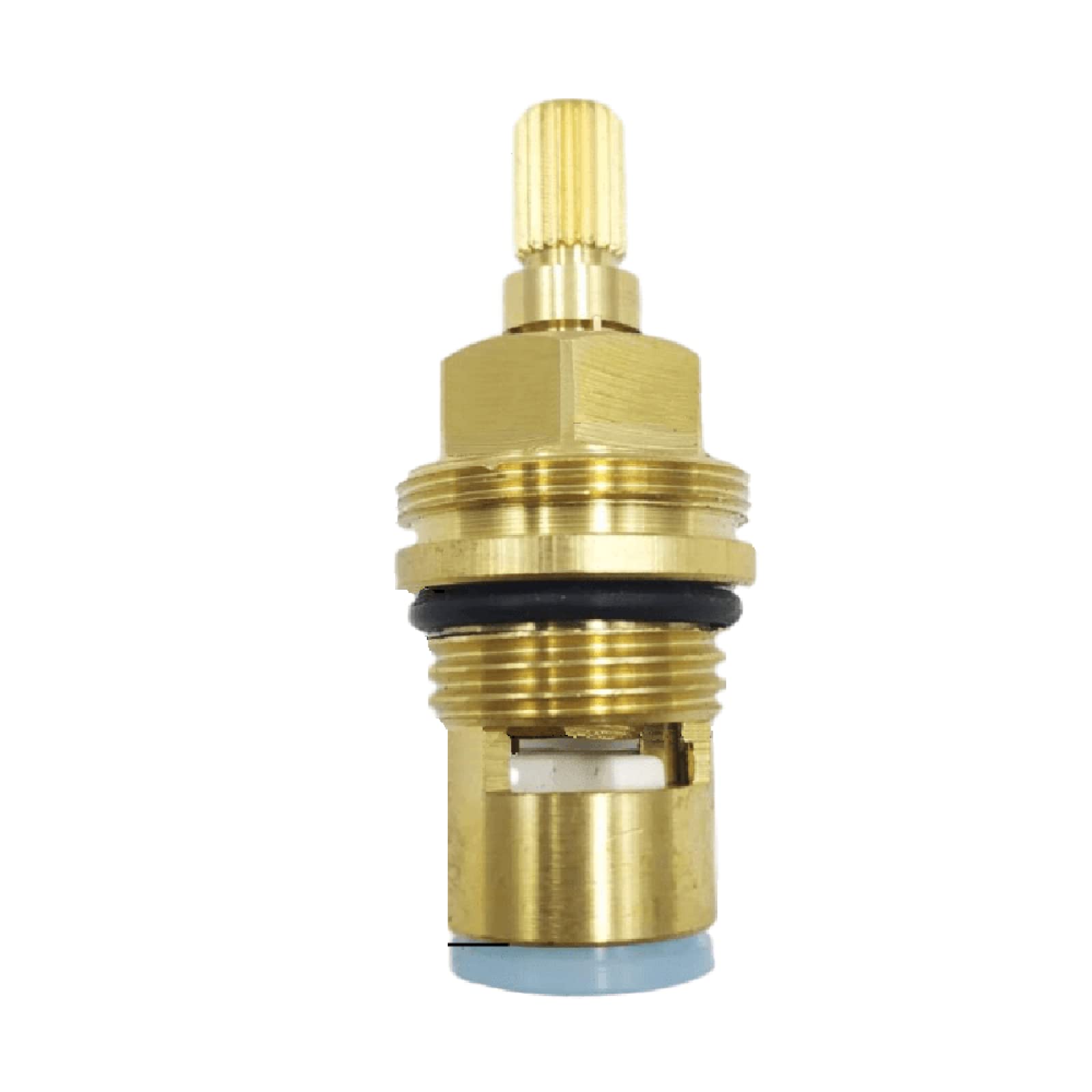 Ouhbndeaz 5 Faucet Cartridge Replacement Tap Cartridges Replacement Brass Ceramic Stem Disc Cartridge Faucet Valve Quarter Turn Inner 1(5)