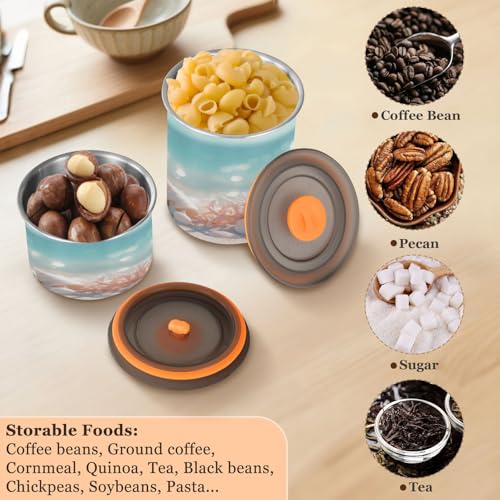 Envase de café hermético de acero inoxidable 17oz miniatura 5