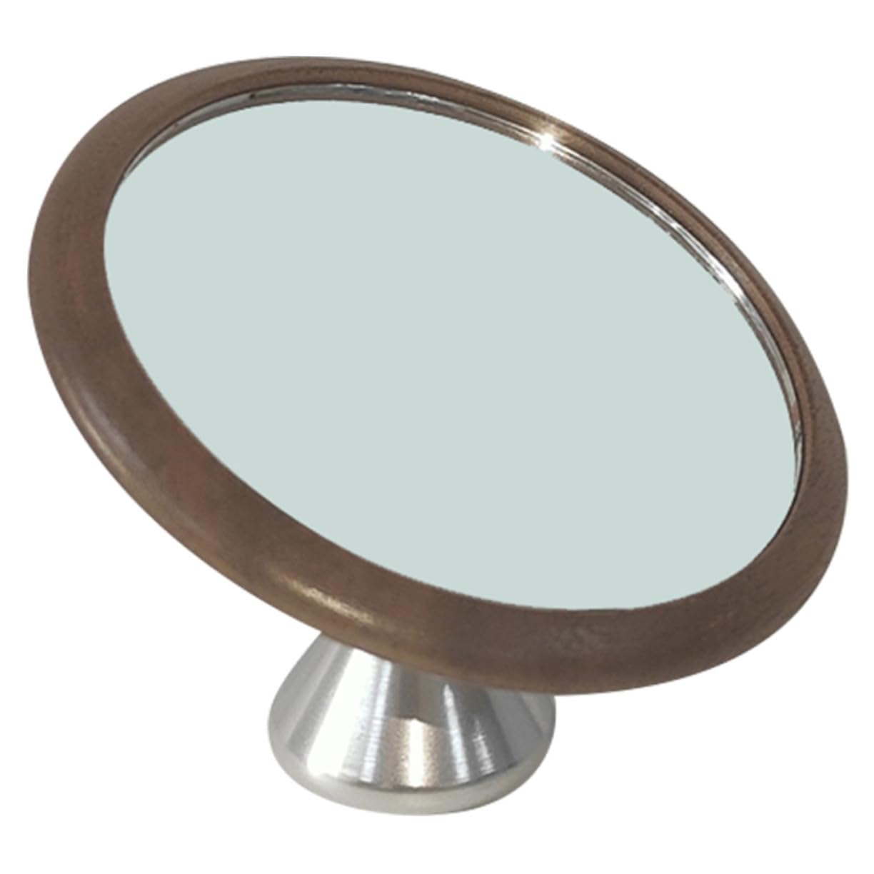 Rotatable Coffee Maker Observation Mirror Viewing Design Stylish Walnut Finish for Enhanced Aesthetics High-Definition Showcase Coffee Extraction Process