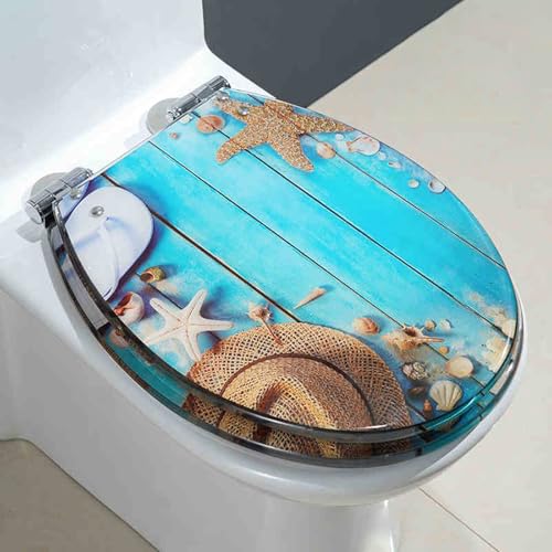 便座ソフトクローズ、 ゆっくり閉まる透明樹脂製トイレシート U/V/O型トイレ対応 34x42cm(Q Style)