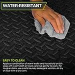 ProsourceFit Puzzle Exercise Mat ½ in, EVA Interlocking Foam Floor Tiles for Home Gym, Mat for Home Workout Equipment, Floor Padding for Kids, Black, 24 in x 24 in x ½ in, 24 Sq Ft - 6 Tiles - Image 5