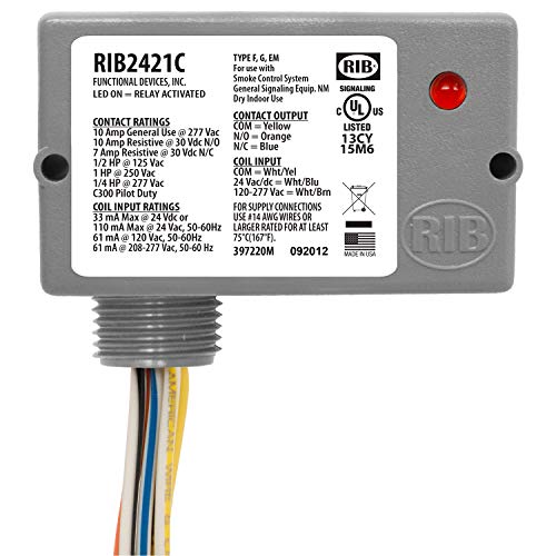 Functional Devices RIB2421C Pilot Relay