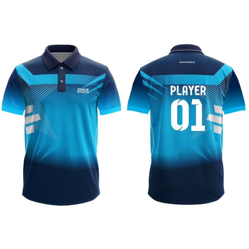 Dika Sports Men's Custom Personalised Number and Number Tshirt Cricket Sports Jersey| 2 Year to 5XL-picture-28