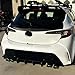Nerfisle Rear Bumper Diffuser Spoilers Wings Styling Kits Compatible with Toyota 2019 2020 2021 2022 Corolla Auris Hatchback Painted Black