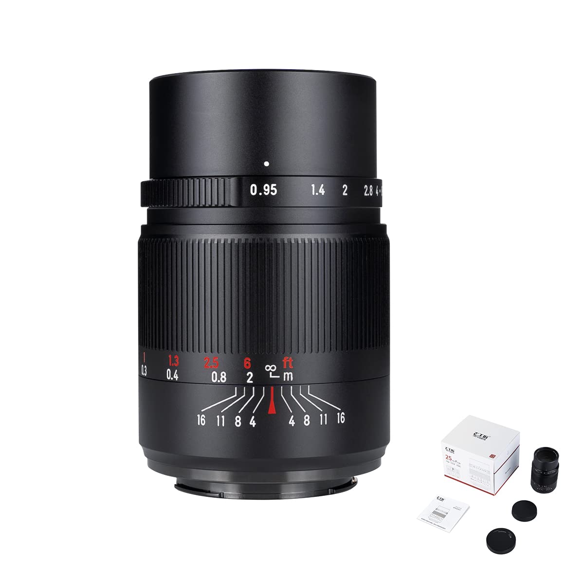 7artisans 25mm F0.95 APS-C Documentario Fotografia Grande Apertura Mirrorless Camera Prime Lens per Canon M1 M2 M3 M5 M6 M10 M50 M100