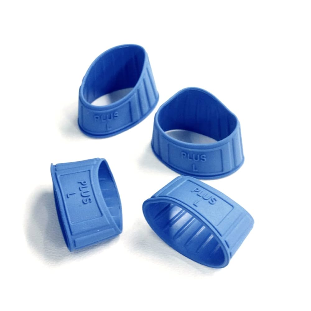 Amazon | プラス 指サック メクリッコ ラバー リング型 ブルー L