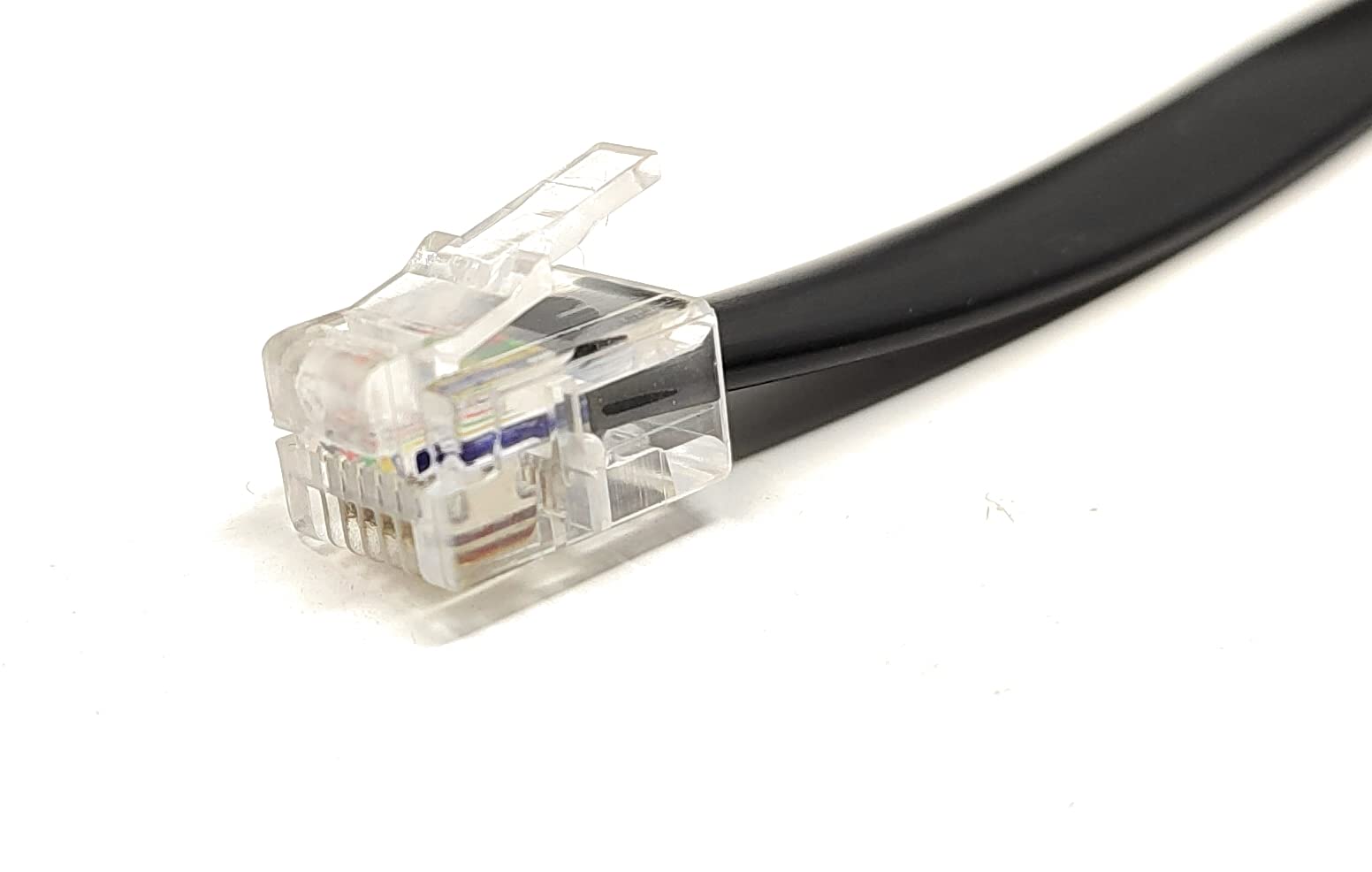 Maincore 3m BT to RJ12(RJ11) 6P6C 6 wire Phone Telephone Flat Cable Cord Lead (black) - Image 3