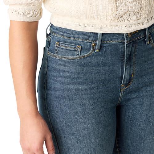 Image of Levi Strauss Signature Gold Women's Mid-Rise Bermuda Shorts Stretch Denim (Available in Plus Size)