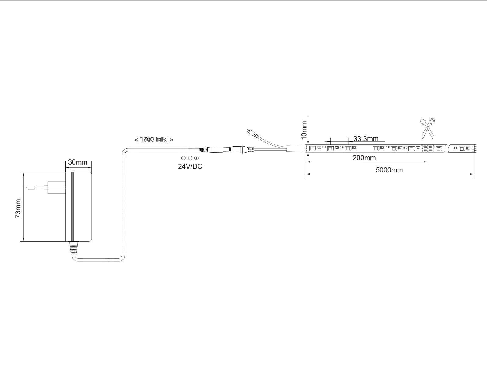 2er Set LED Streifen mit Fernbedienung, RGB Farbwechsel & Dimmer - 5 Meter lang