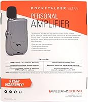 Vista 8 de Amplificador duo con auricular miniatura y auriculares plegables Williams PKT D1 EH pocketalker ultra