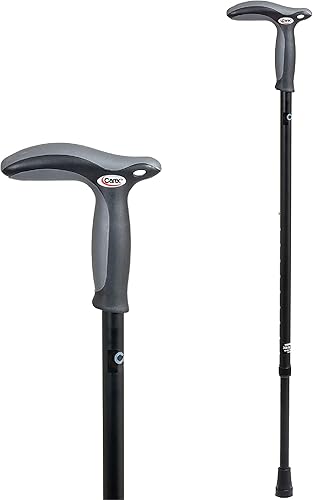Carex Bastón de senderismo con mango de doble agarre, bastón antideslizante para una fácil maniobra, bastón de larga duración para personas mayores