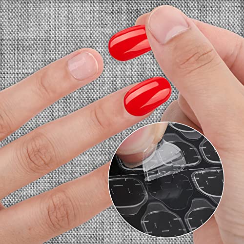 Tiesome 30 Sheets Nail Glue Patch, 720Pcs Press On Nails Adhesive Pads Double-Sided Transparent Protect Nail Patch For Nail Art Studio Nail Stickers Women's Nail Art Diy Fake Nails #TOP2