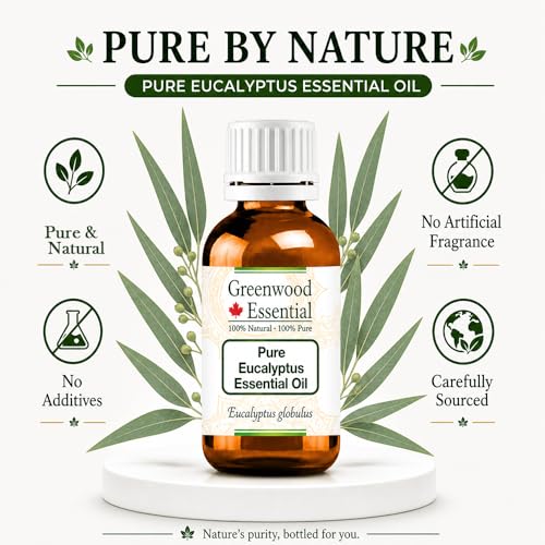 Huile d'eucalyptus globulus Greenwood Essential pour diffuseur de bien-être chez soi