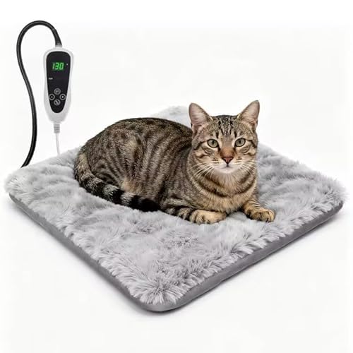 GOLOPET Cat Heating Pad 18x18 in with Smart Thermostat Switch