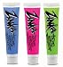 Zinka Colored Sunblock Zinc Waterproof Nosecoat 3 Pack Bundle .6oz Tube - Blue Pink Green