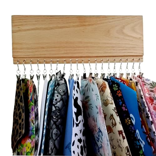 Generic Kats Dog Swag Personalized Dog Bandana Holder Display Rack Custom Laser Engraved Holds 20 Bandana'S thumb #3