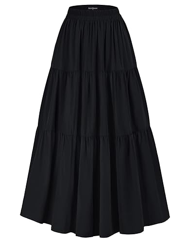 Scarlet Darkness Maxi Long Skirt