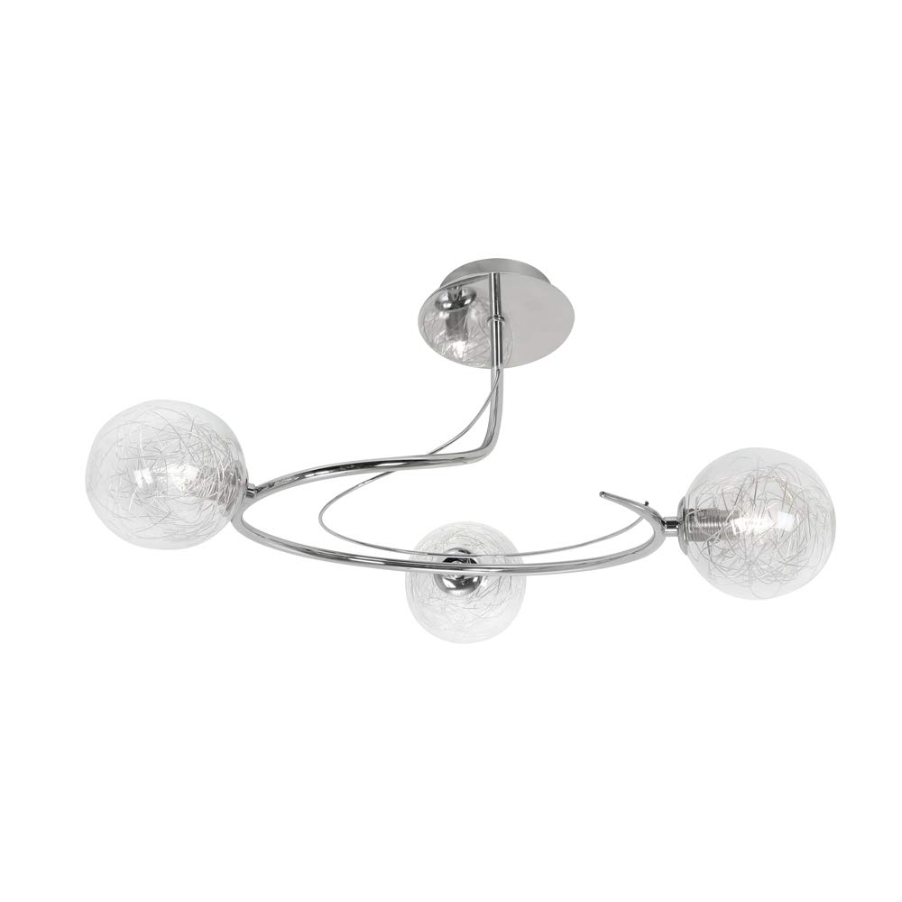 Oaks Lighting Tabia Chrome applique à diffusion lumineuse optimale pour lecture - 2