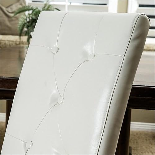 Miniatura 3 de Alexander silla de comedor sin apoyabrazos, Cuero, Ivory