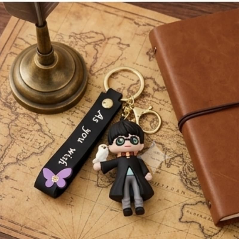 Image of Cute 3D Keychain | Keyring & Quirky Bag Charm | Hard Silicone, Unbreakable | Travel Essential | Kids Friendly | Strap & Bag Hook