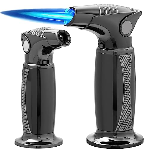 Opiniones y reviews de Sopletes de cocina los 5 mejores. 45 Soplete de butano, encendedor de cocina de una mano con llama ajustable para barbacoa, horneado, crème brûlée, manualidades y soldadura, calidad de esmaltado al horno (gas...