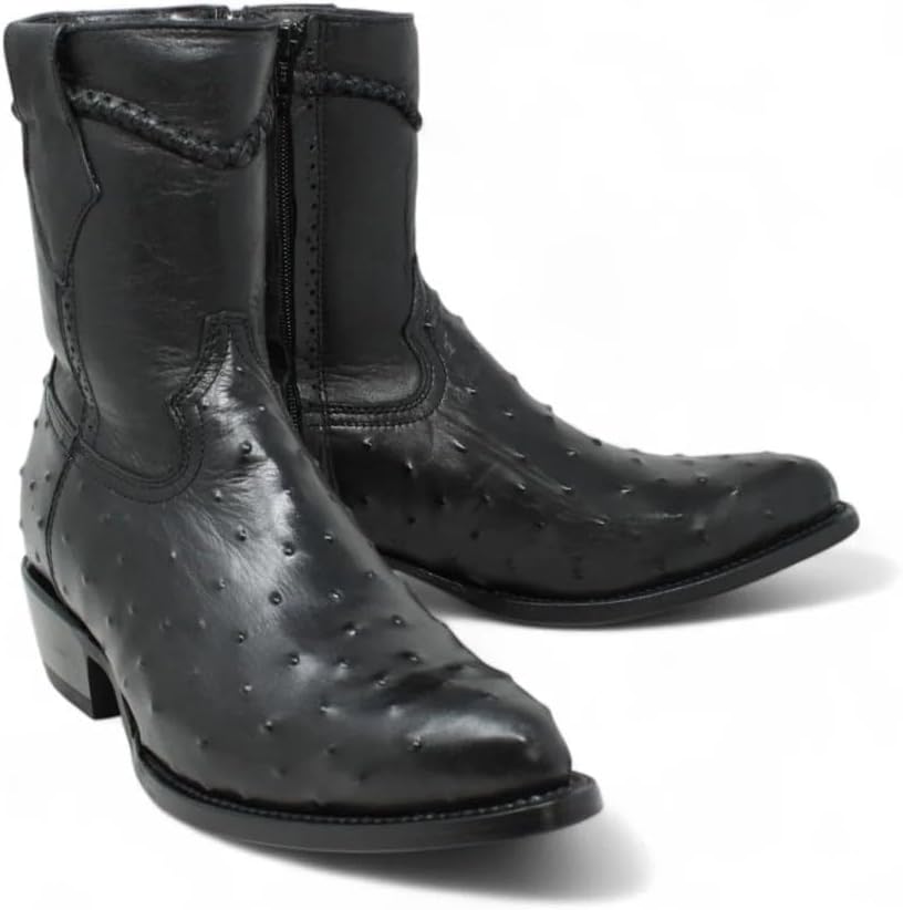 Men's Cowboy Boots - Exotic Leather Comfort