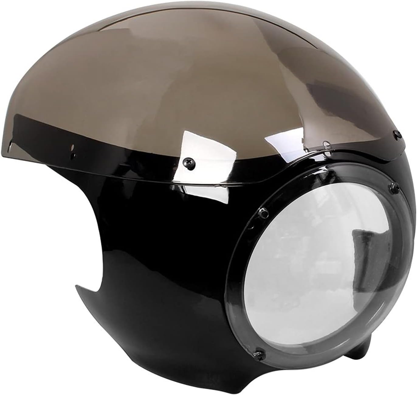 Cherk 5 3/4 Cafe Racer Headlight Fairing Windscreen For Sportster 883 1200 XL Dyna 39mm Forks New Motorcycle Accessories For car