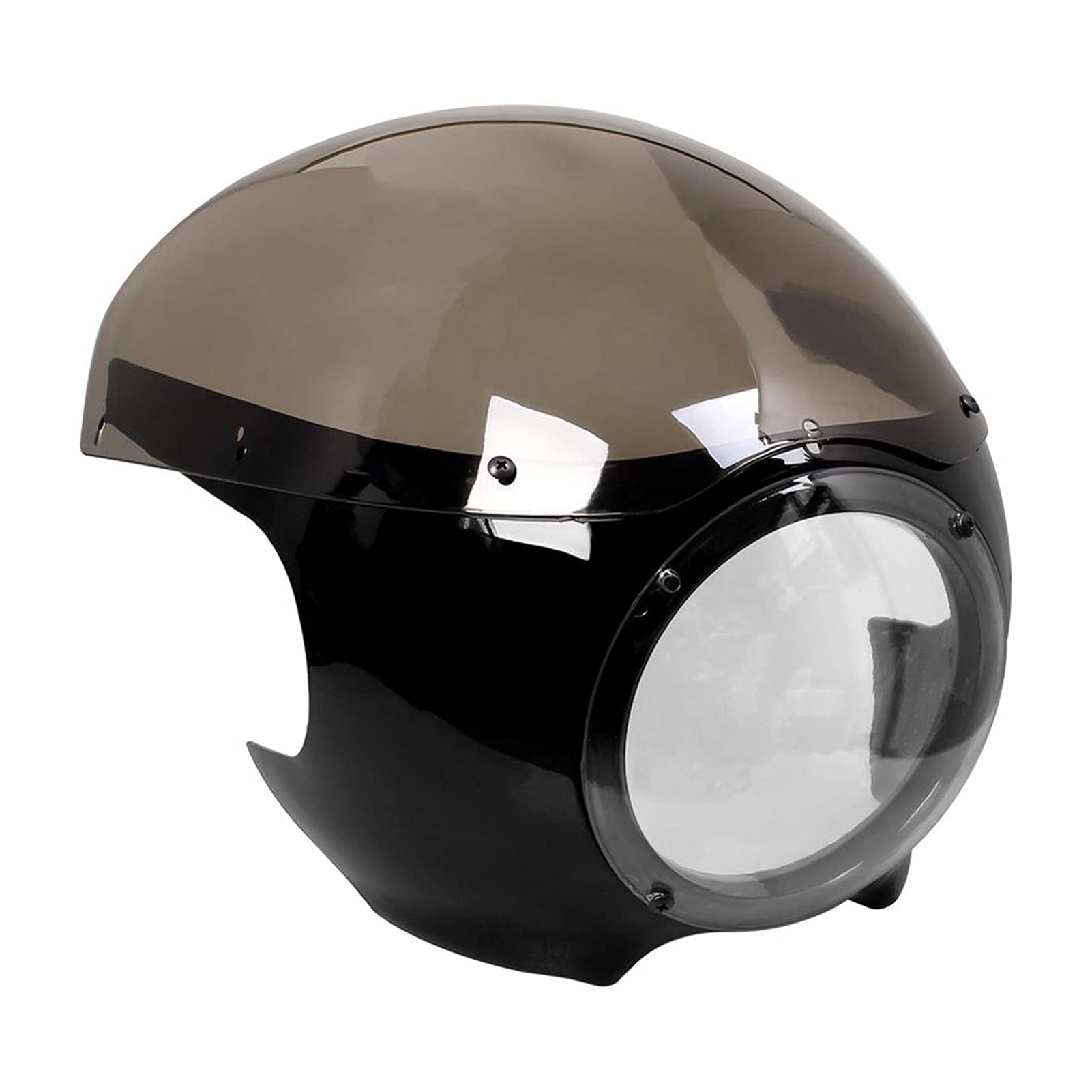 Cherk 5 3/4 Cafe Racer Headlight Fairing Windscreen For Sportster 883 1200 XL Dyna 39mm Forks New Motorcycle Accessories For motorbike