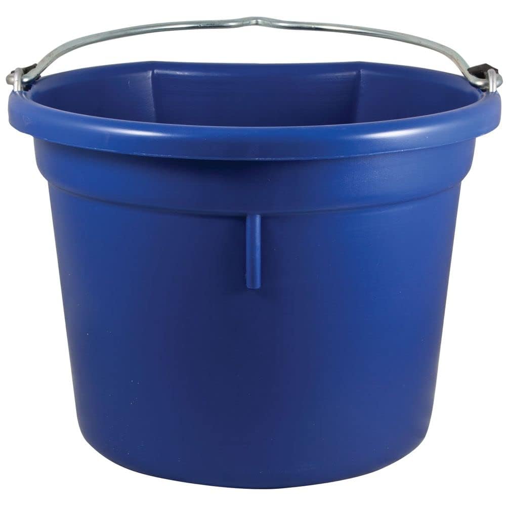 Dura-Tech Platinum Flatback 20 Quart Bucket | Thick-Walled Design | 20 Quart Capacity | Cold Weather Resistant | Reinforced Handle | Patented Mane and