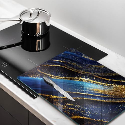 Accessoires de cuisine Wallfluent planche à découper induction 40x52 grand format bleu