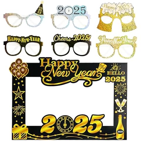 2025 Happy New Year Photo Booth Props Cover