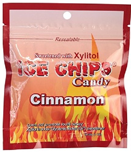 Ice Chips Candy in Re-sealable Pouches (Cinnamon, 6-Pack)