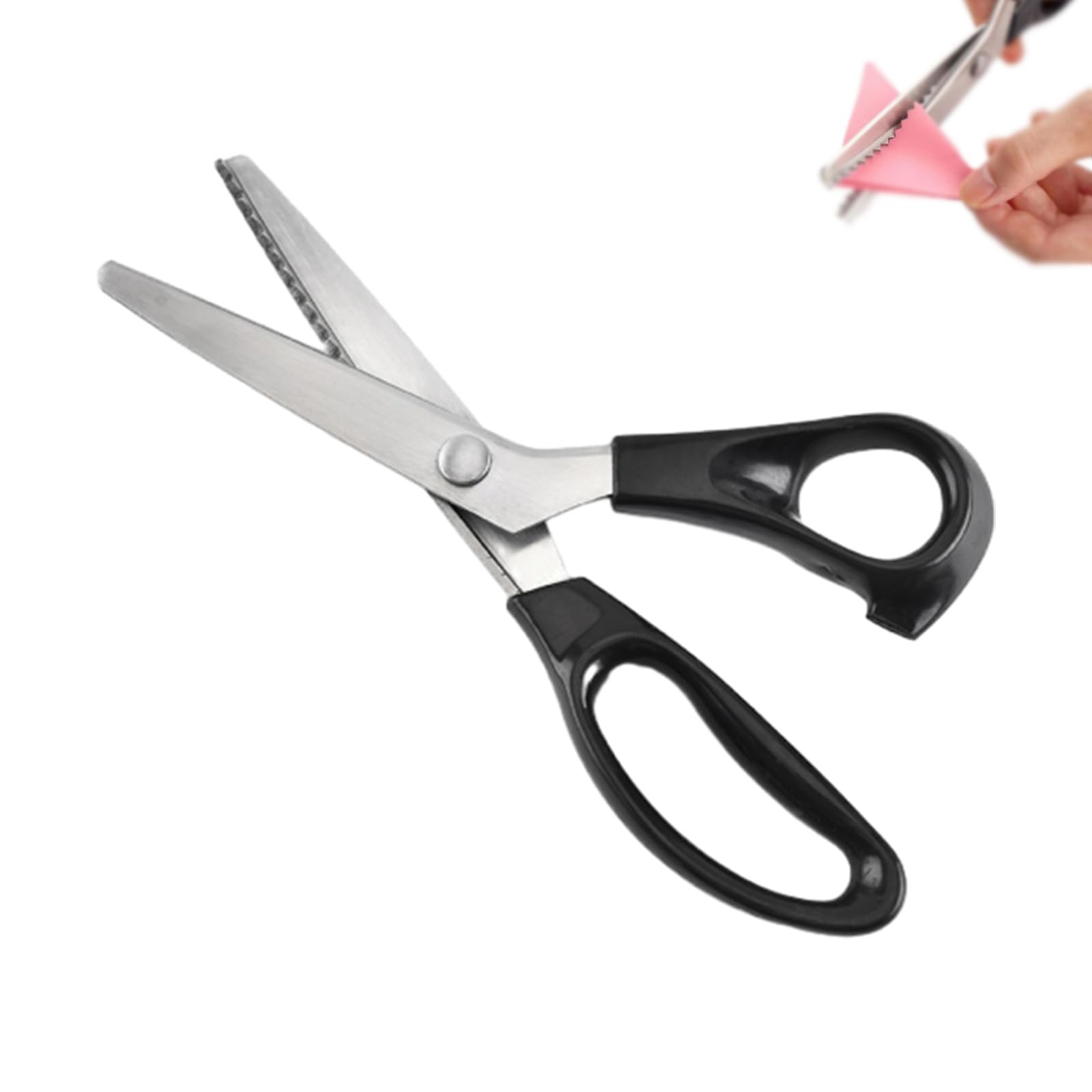 Stainless Steel Pinking Shears, Stainless Steel Zig Zag Scissors for Fabric
