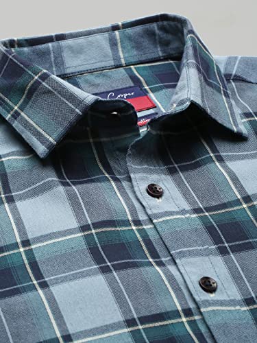 Image of Allen Cooper Checks Shirts for Men - 100% Cotton Comfort Fit Casual and Formal Shirt - Breathable, Soft, Classic Style (Multiple Colors)