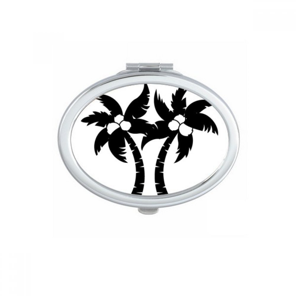 Miroir portable avec motif cocotier, une idée cadeau mignon fait main