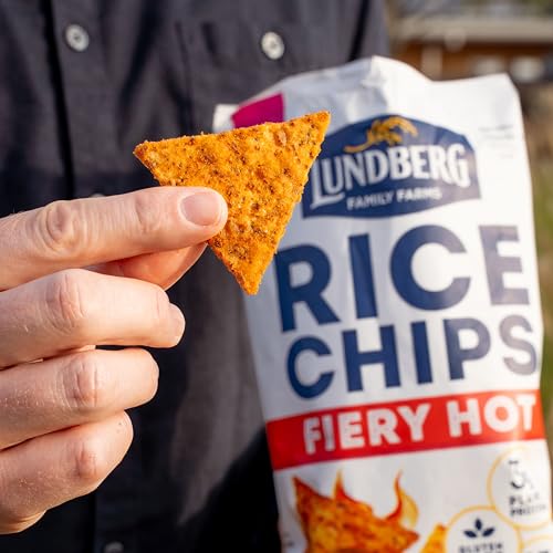 Lundberg Rice Chips, Fiery Hot, 5.5oz, Gluten-Free, Kosher, Non-GMO Verified, Whole Grain Brown Rice - image 2