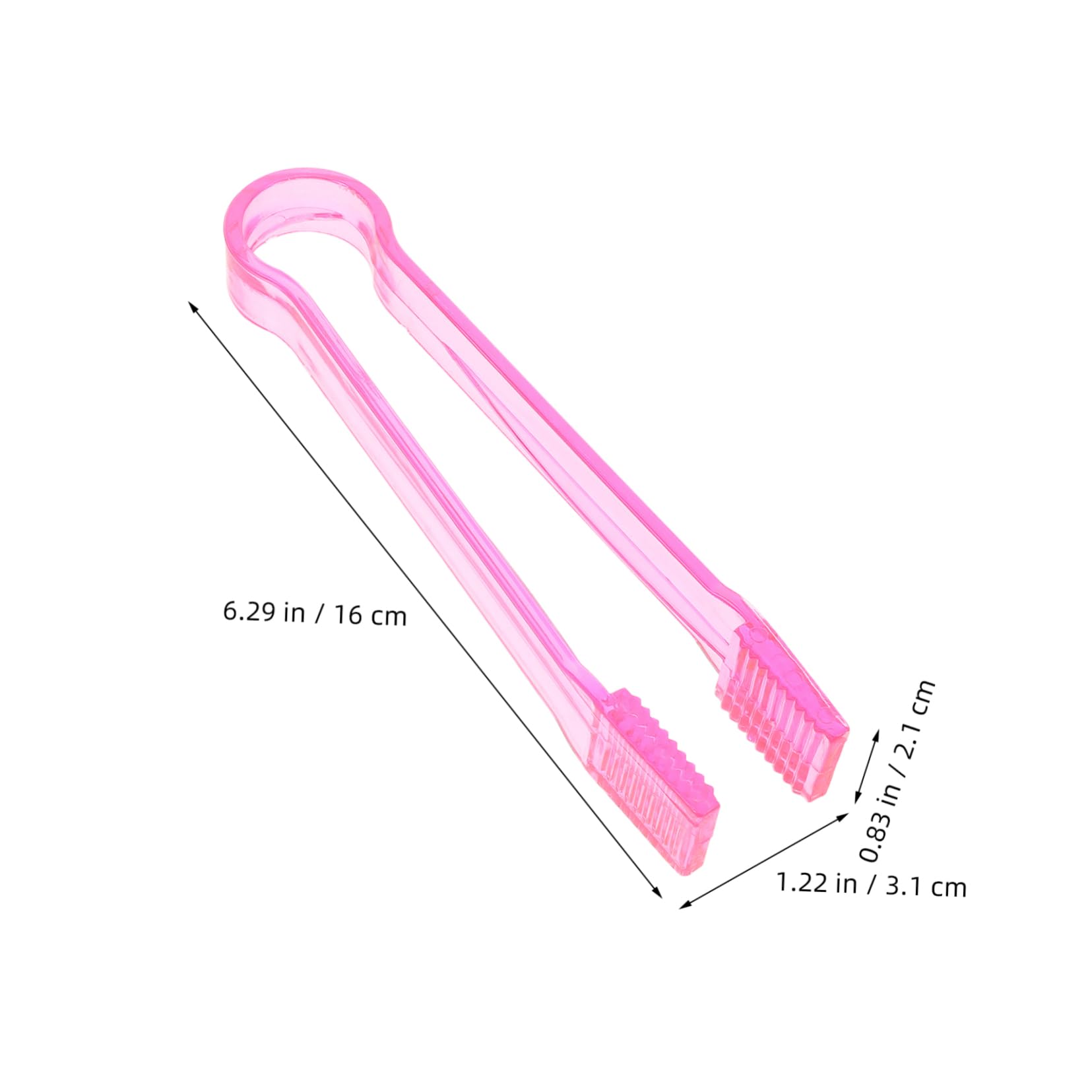 OFFSCH 15Pcs Transparent Mini Serving Tongs Versatile Utensils for Buffets Parties Events Compact Design for Easy Self Service Dining for Ice Desserts Snacks