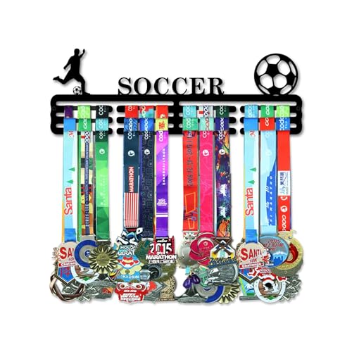Resama Soccer Medal Hanger Holder Display Rack for Awards Ribbons