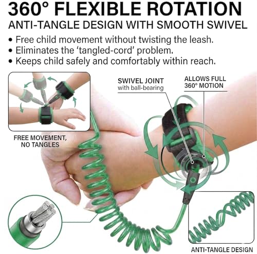 Image of Safe-O-Kid Baby Wrist Link with Key - Adjustable Strap Safety Link for Toddler, Anti-Lost Child Wrist Strap for Outdoor & Travel - Assorted