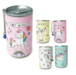 FunBlast Wet Tissue - Unicorn Wet Wipes Face Tissue Compressed Wet Tissue, Face Cleaning Wipes, Multipurpose Wet Tissue in a Portable Tin Box (Assorted Box Color; Pack of 6)