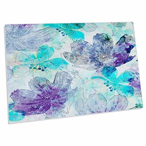 3dRose Floral Pattern Desk Pad 58x40 cm