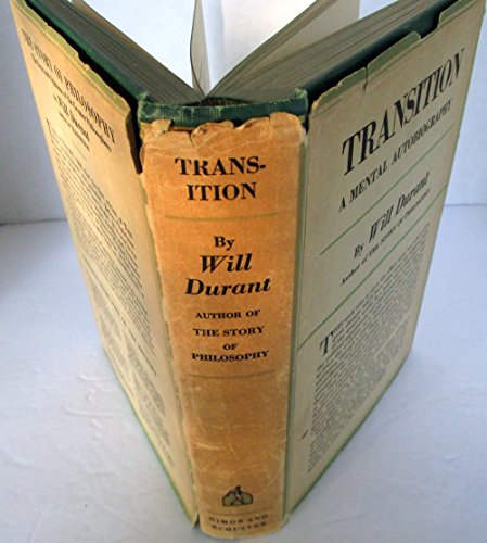 Transition;: A sentimental story of one mind an... B0006AK4K0 Book Cover