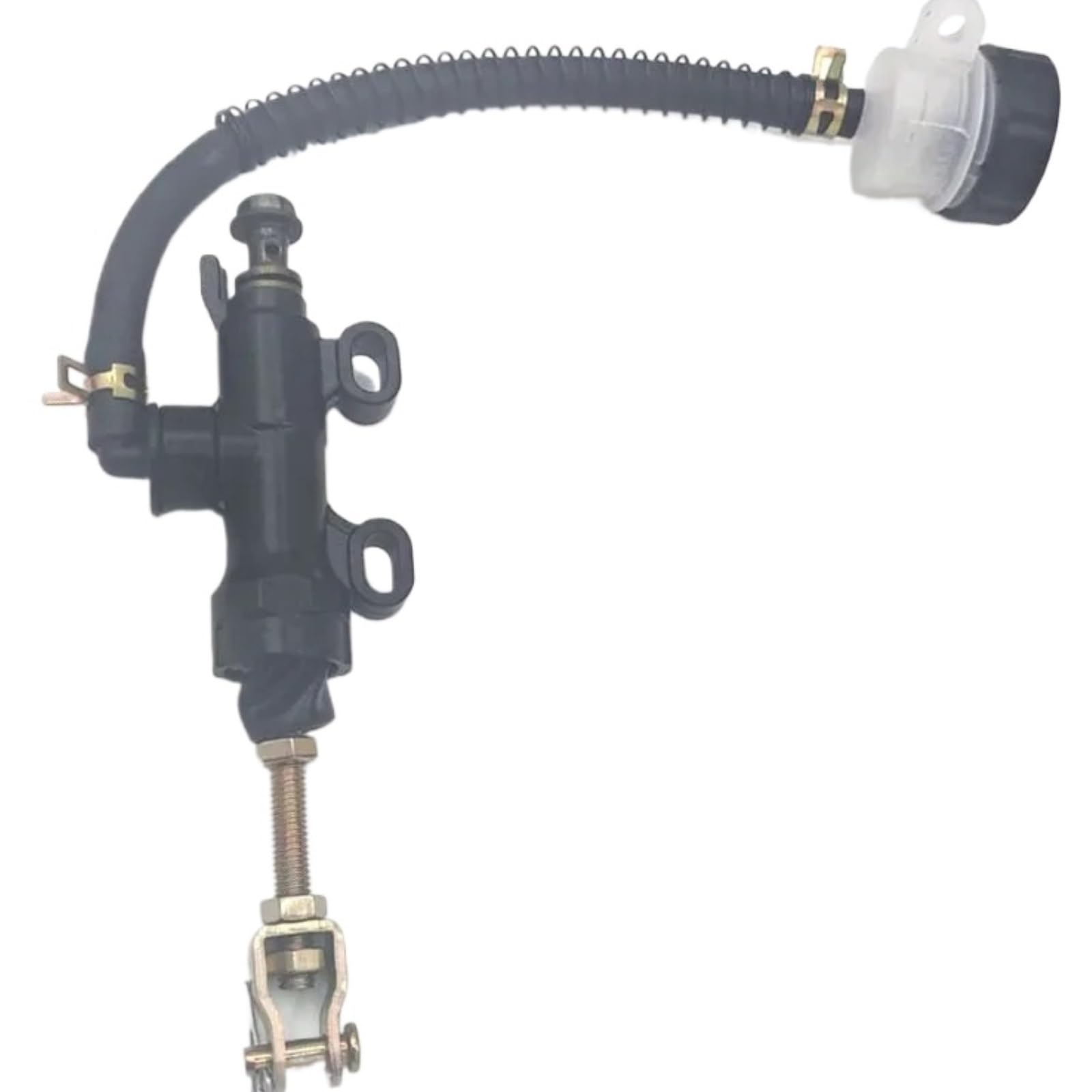 APSHDNCU Forward Brake Pump Fit for 50-250CC ATV Motorcycle Rear Brake Pump Foot Hydraulic Modification Master Cylinder(Black)