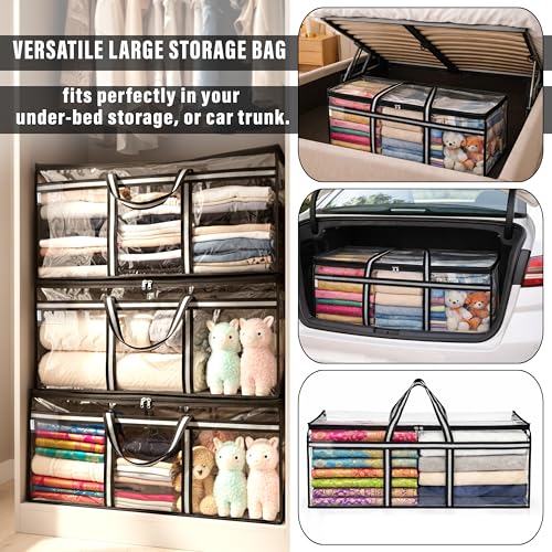Image of Storite Combo Set of 85 L & 81 L Super-Size Jumbo Underbed Storage Bag