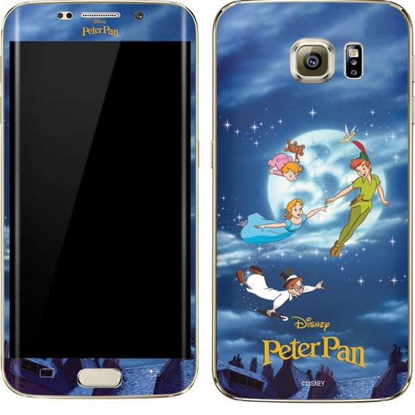 Skinit Decal Phone Skin Compatible with Galaxy S7 Edge - Officially Licensed Disney Peter Pan Wendy and The Boys to Neverland Design