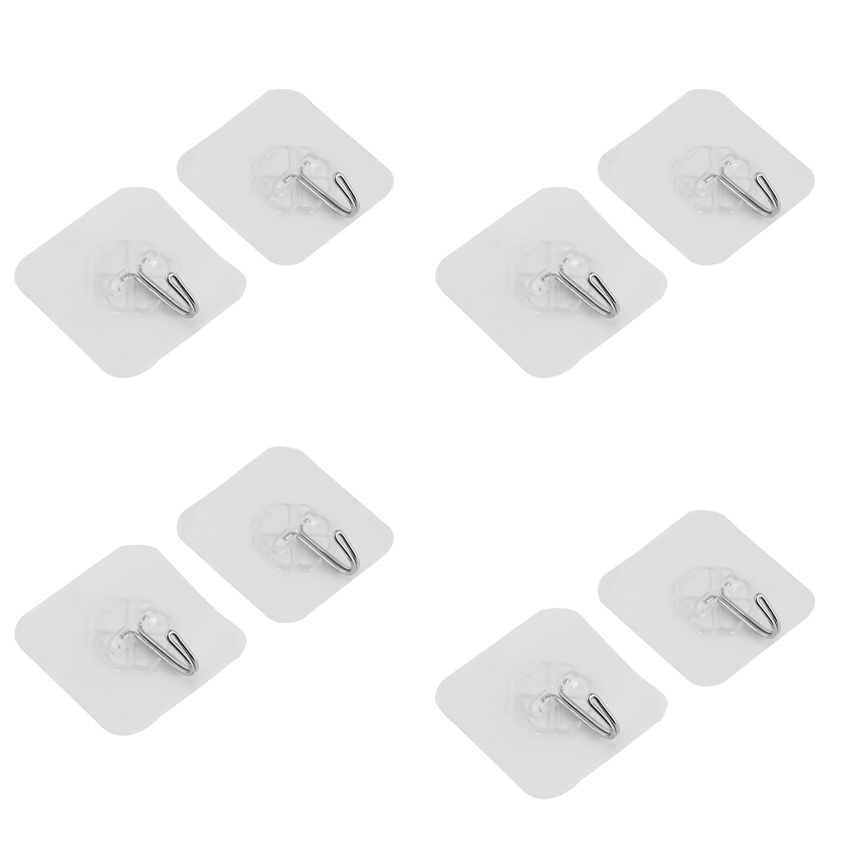 Hndhbfgrt Transparent 4X Strong Suction Cup Sucker Wall Hooks Hanger For Kitchen Bathroom Home (2)